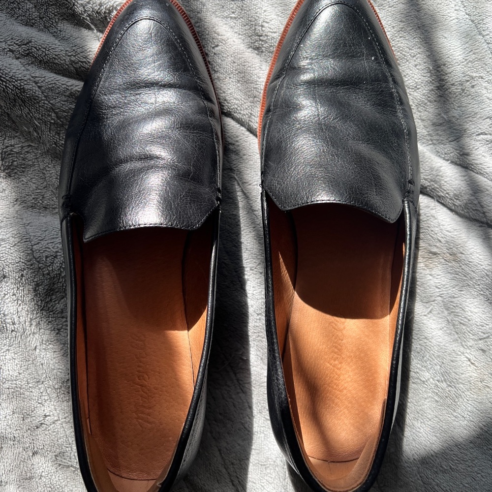 Womens 8.5 Black Madewell loafers